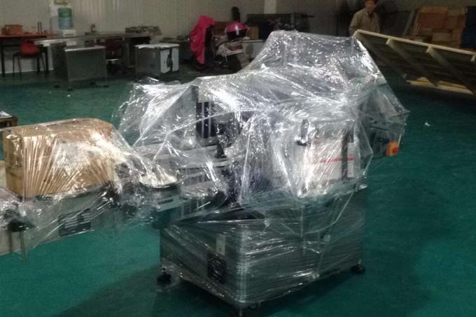 Алюминий қорытпасынан жасалған оптикалық құты дөңгелек бөтелкеге арналған жапсырма машинасы, өндірістік жапсырма машинасы