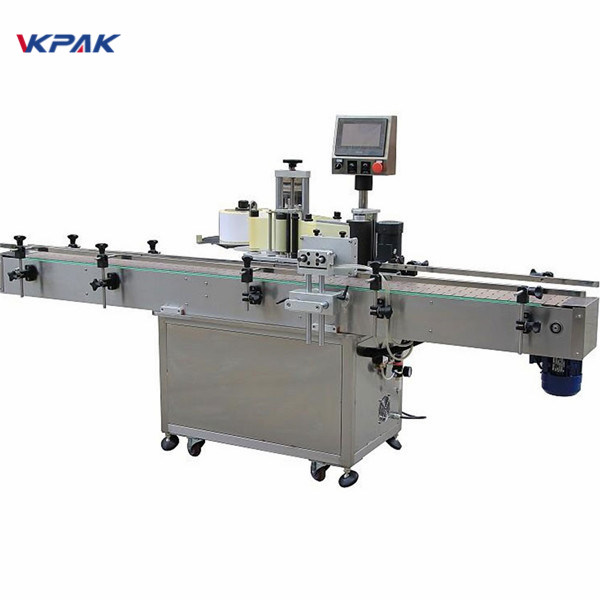 Автоматты май тік тік жабысатын дөңгелек бөтелке жапсыру машинасы