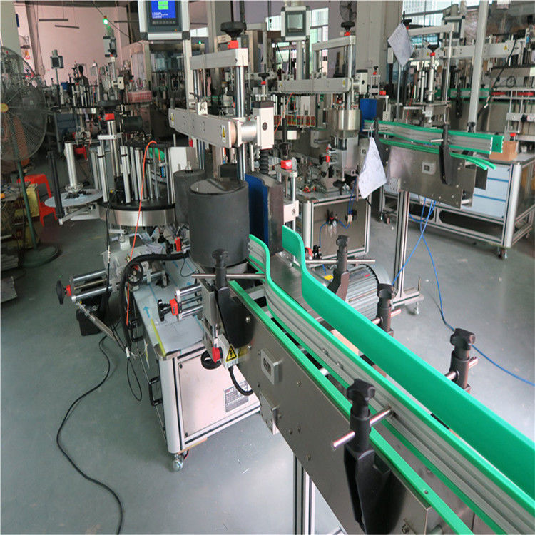 Қытайдың екі жақты жабысқақ жапсырмасы бар бөтелкені таңбалау машинасы 190мм Биіктік Макс жеткізушісі