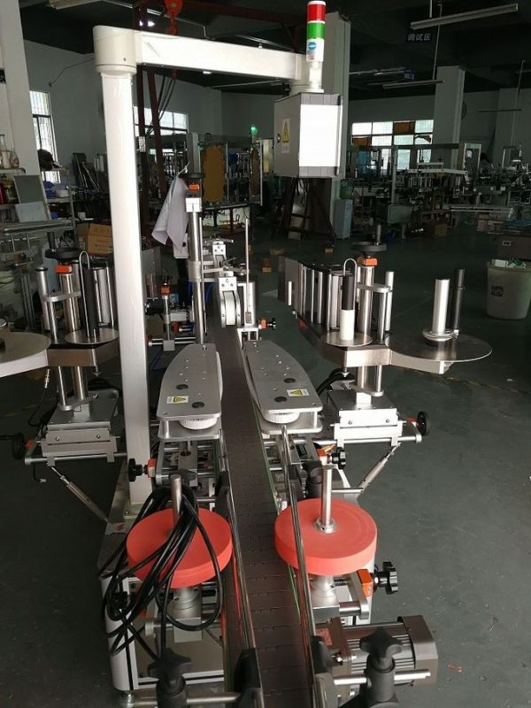 Сусабын сопақ және жалпақ бөтелкелерге арналған автоматты екі жақты жапсырма жапсырма машинасы