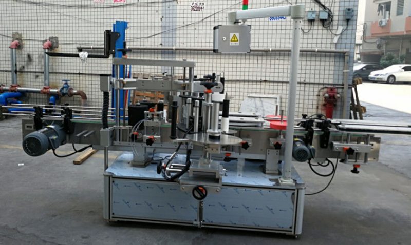 Қытай Екі жақты жапсырма Эллиптикалық сопақ бөтелке автоматты түрде таңбалау машинасы 1200W жеткізушісі